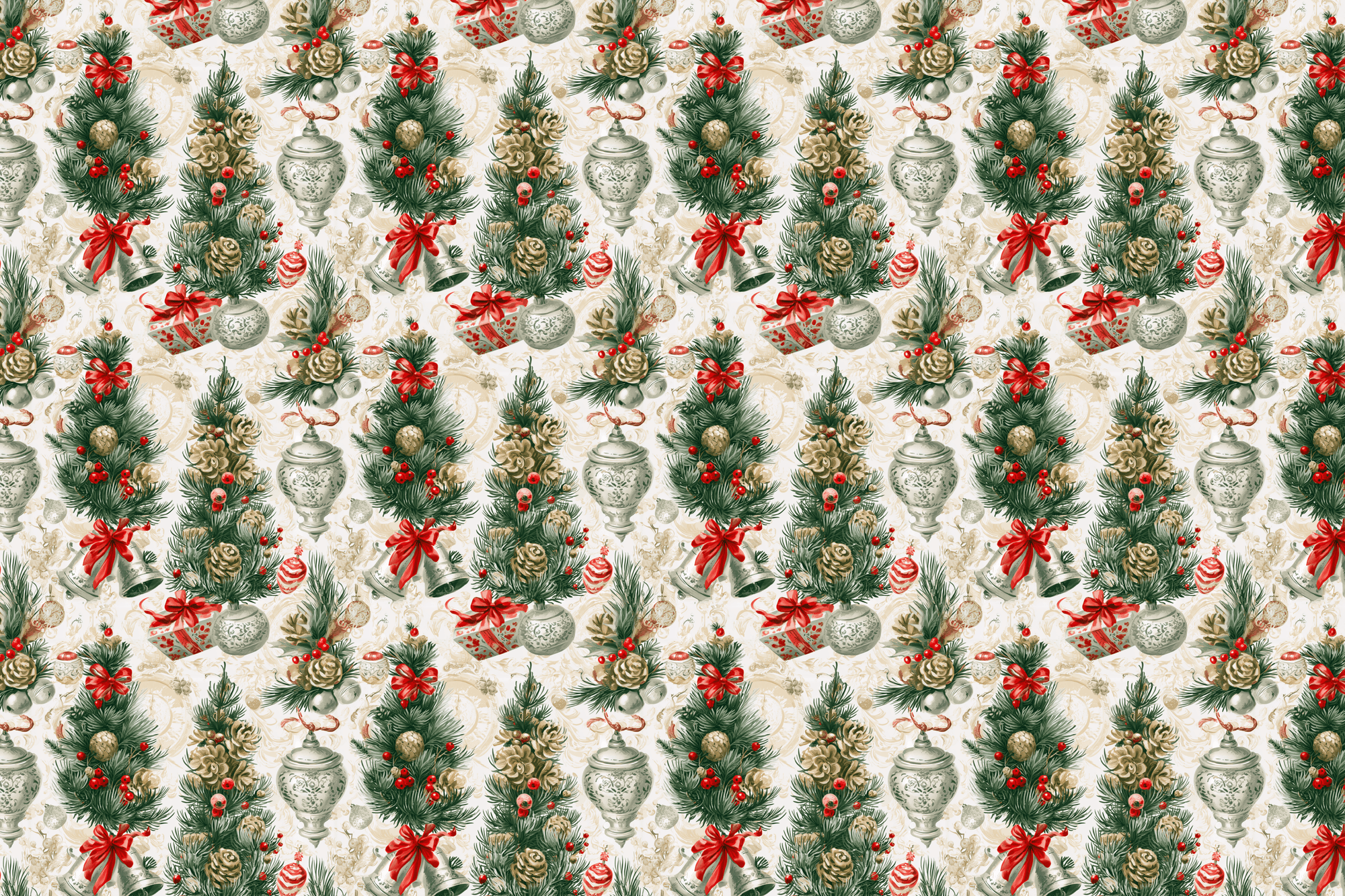 Bespoke Bells: Vintage Christmas Botanical Gift Wrapping