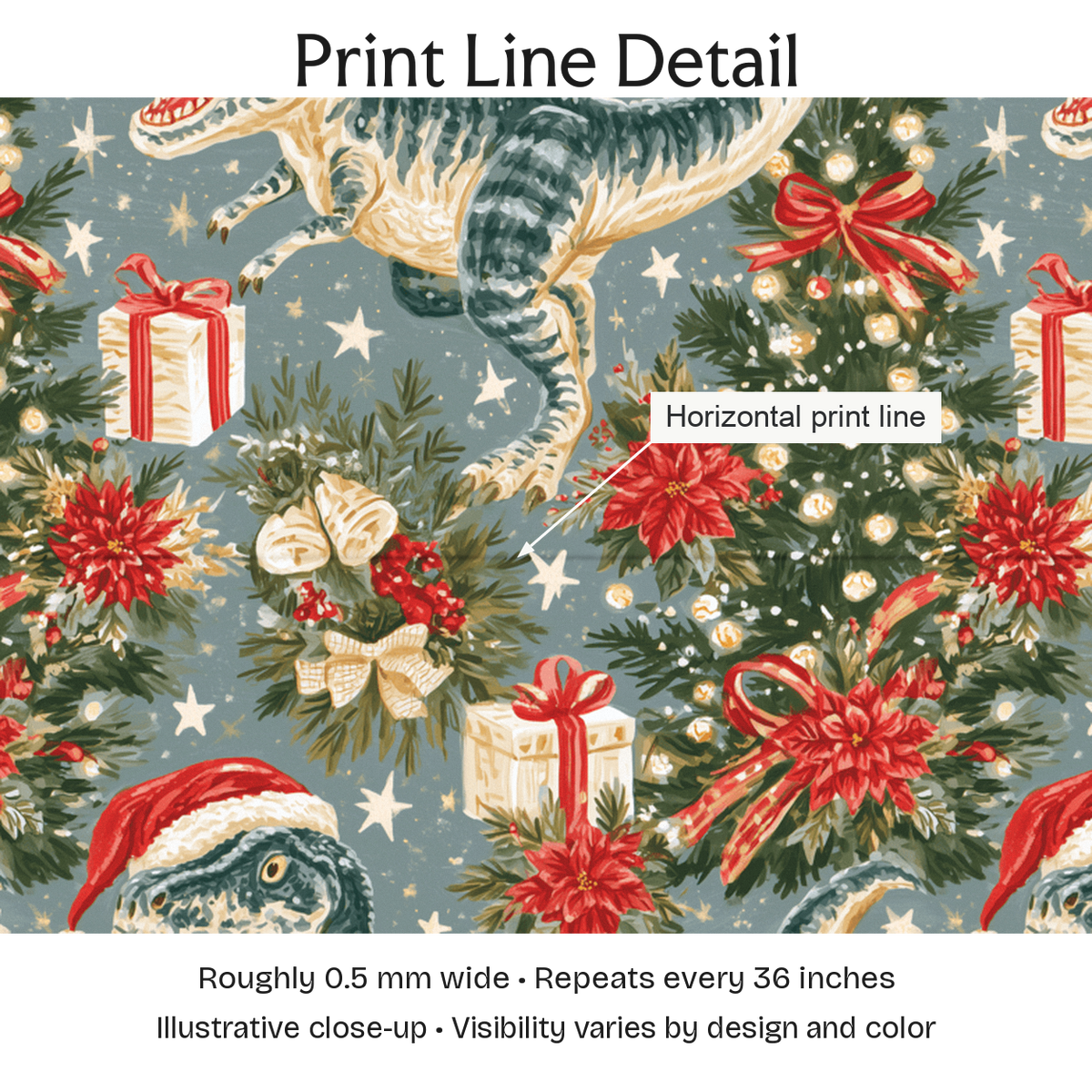 288822 — Print Line Detail. Illustrative close-up; visibility varies by design and color.
