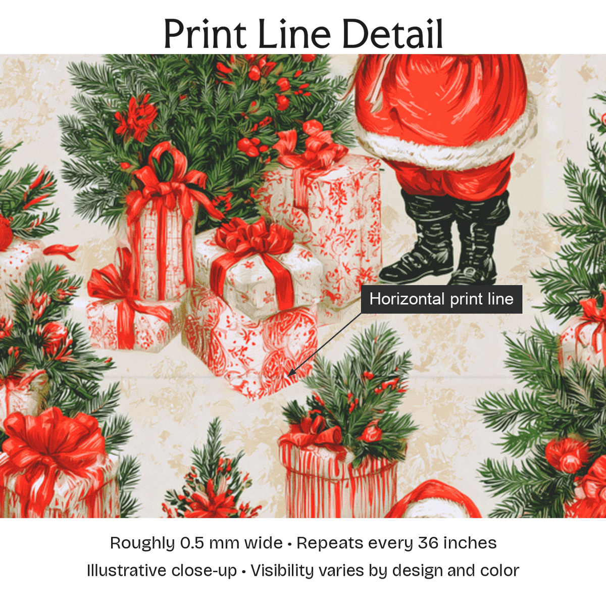 289403 — Print Line Detail. Illustrative close-up; visibility varies by design and color.