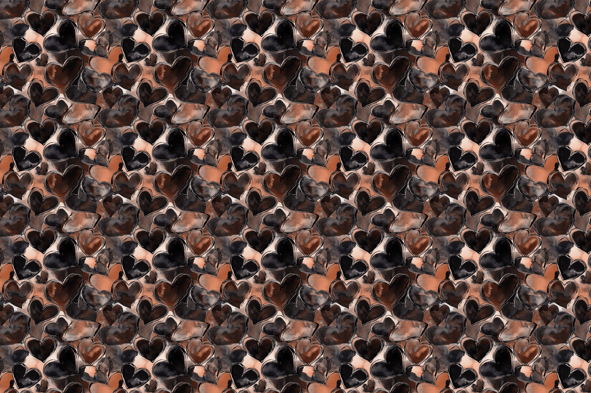 Moody Valentines: Masculine Heart Wrapping Paper