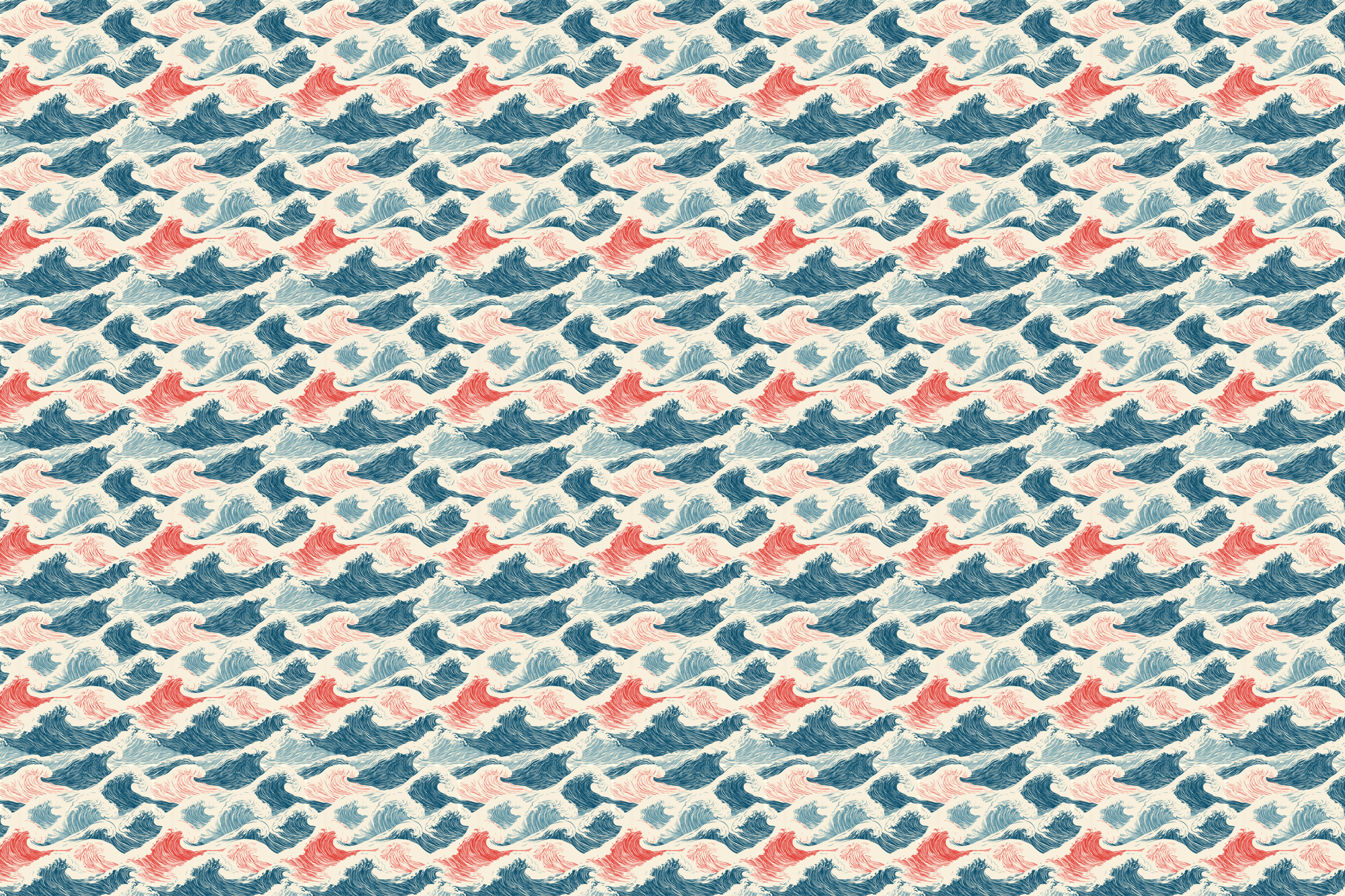 Windswept Waves: Oceanic Wrapping Paper