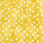 Abstract yellow and white polka dot pattern with a cheerful, modern aesthetic.
