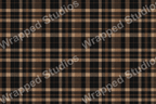 Classic brown and black plaid pattern.