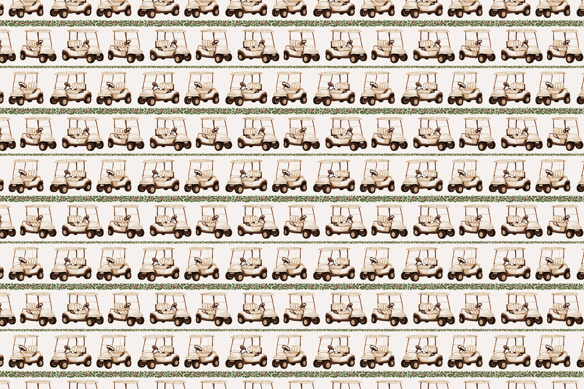 Sleigh the Fairway: Golf Christmas Wrapping Paper