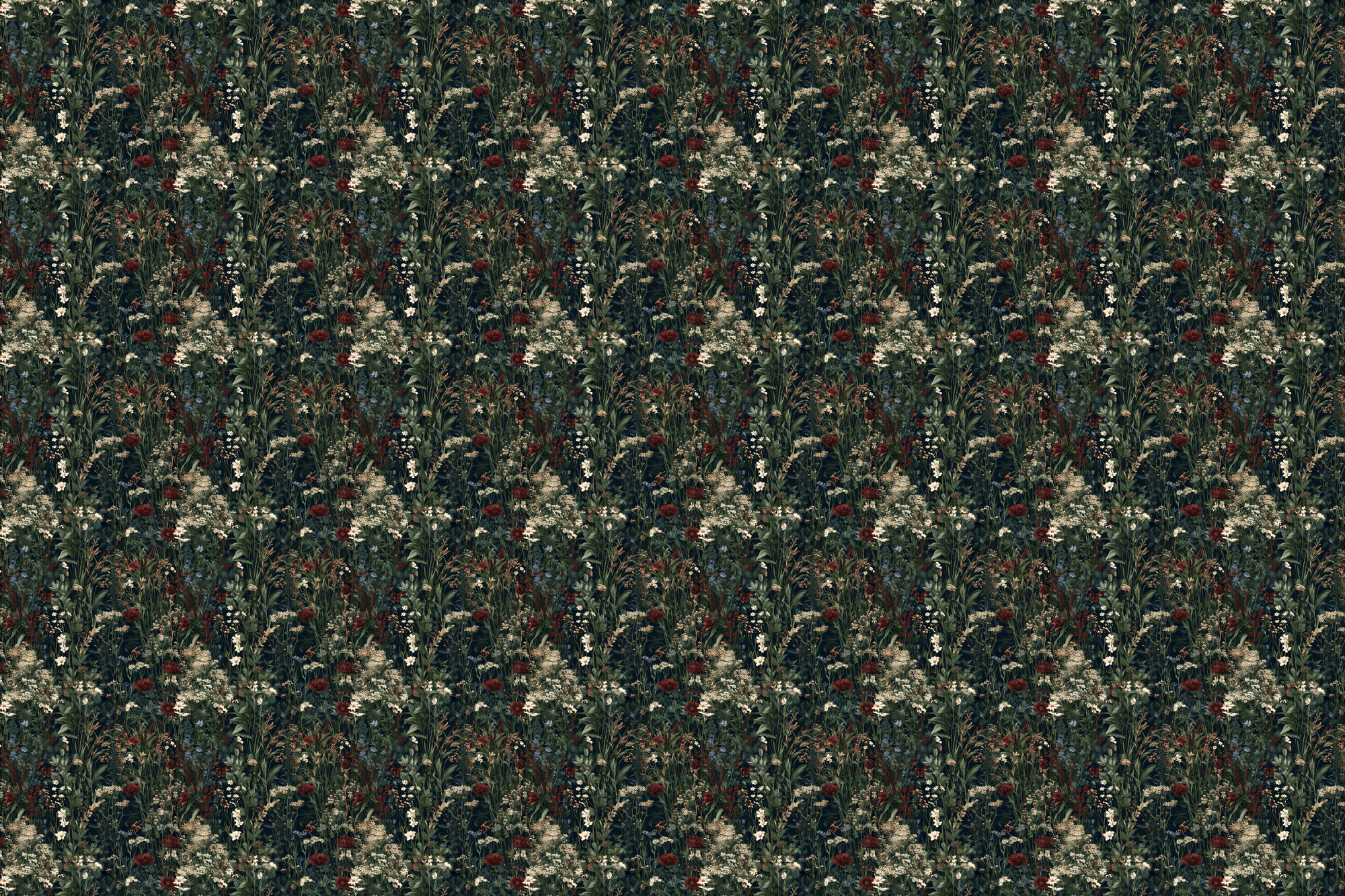 Midnight Mood: Wildflower Wrapping Paper