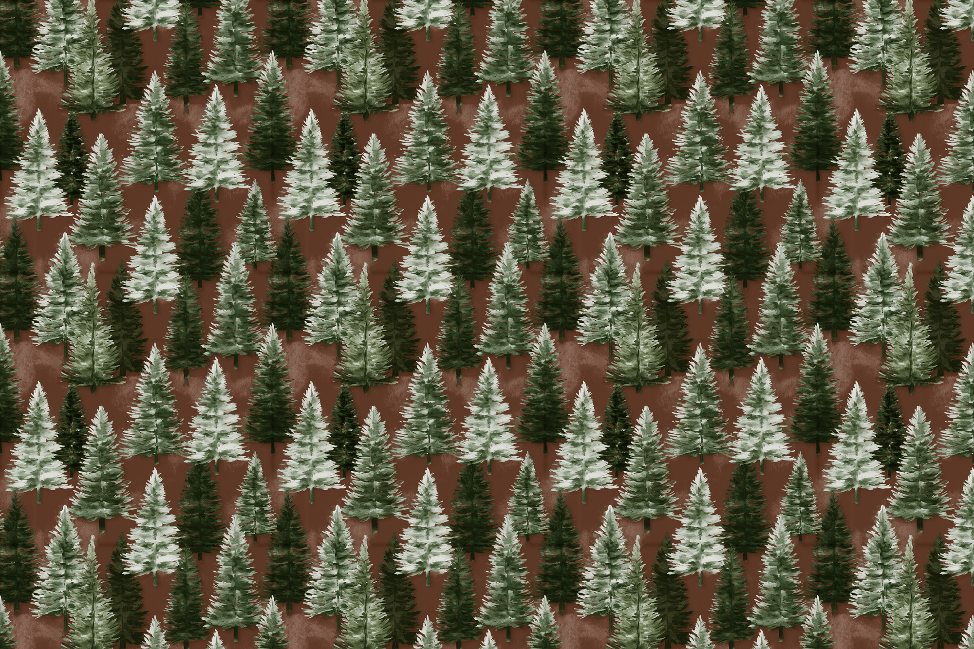 Winter Woodlands: Rustic Pines Christmas Wrapping Paper