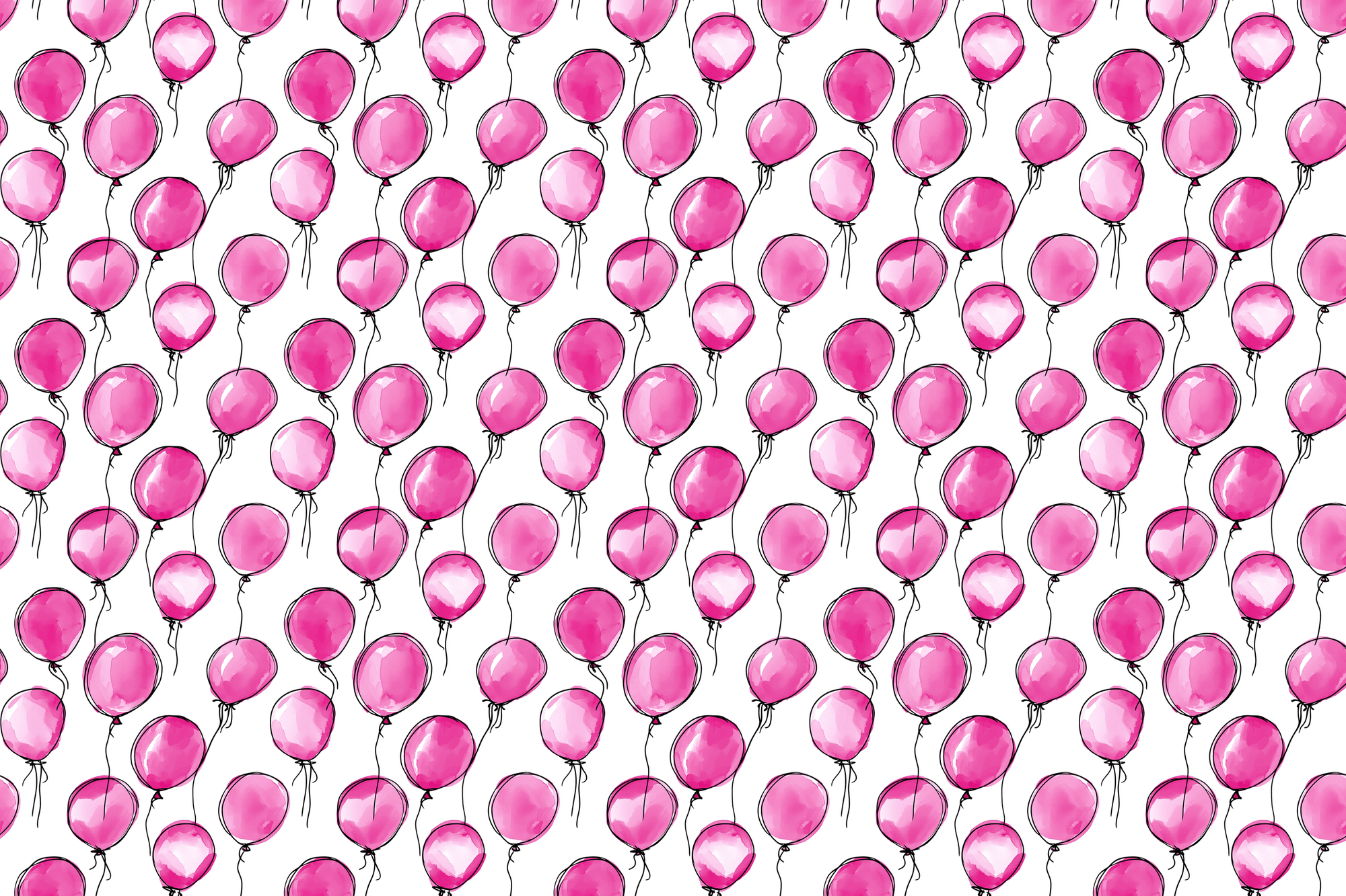 Bubbly Balloons: Pink Wrapping Paper