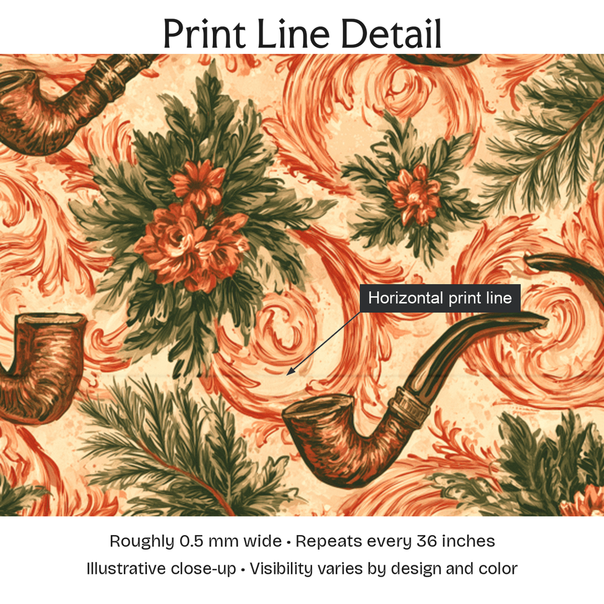 324695 — Print Line Detail. Illustrative close-up; visibility varies by design and color.