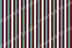 Vintage vertical stripe pattern in burgundy red, muted blue, and cream.