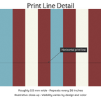 329489 — Print Line Detail. Illustrative close-up; visibility varies by design and color.