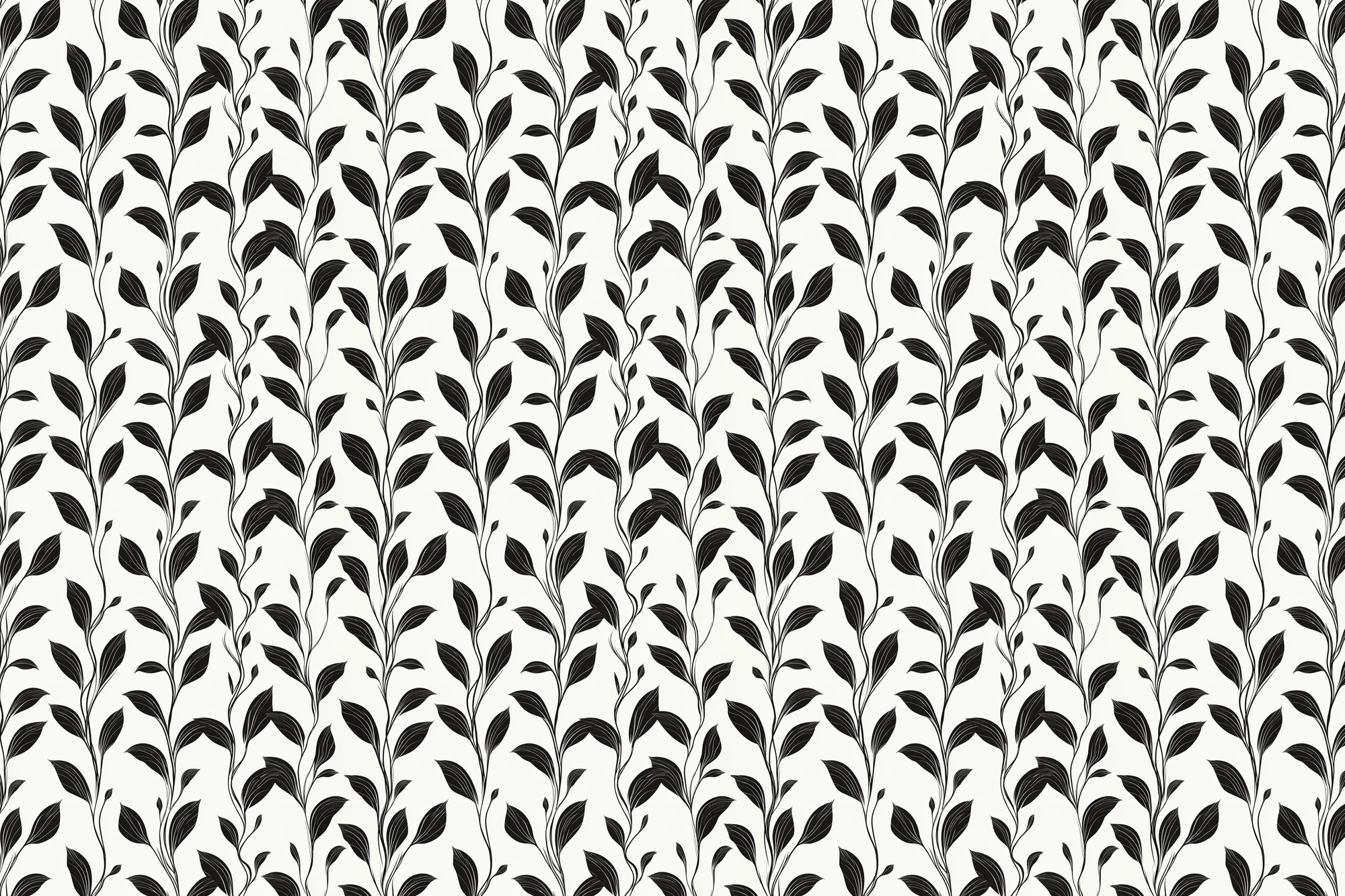 Modern Monochrome: Botanical Gift Wrap