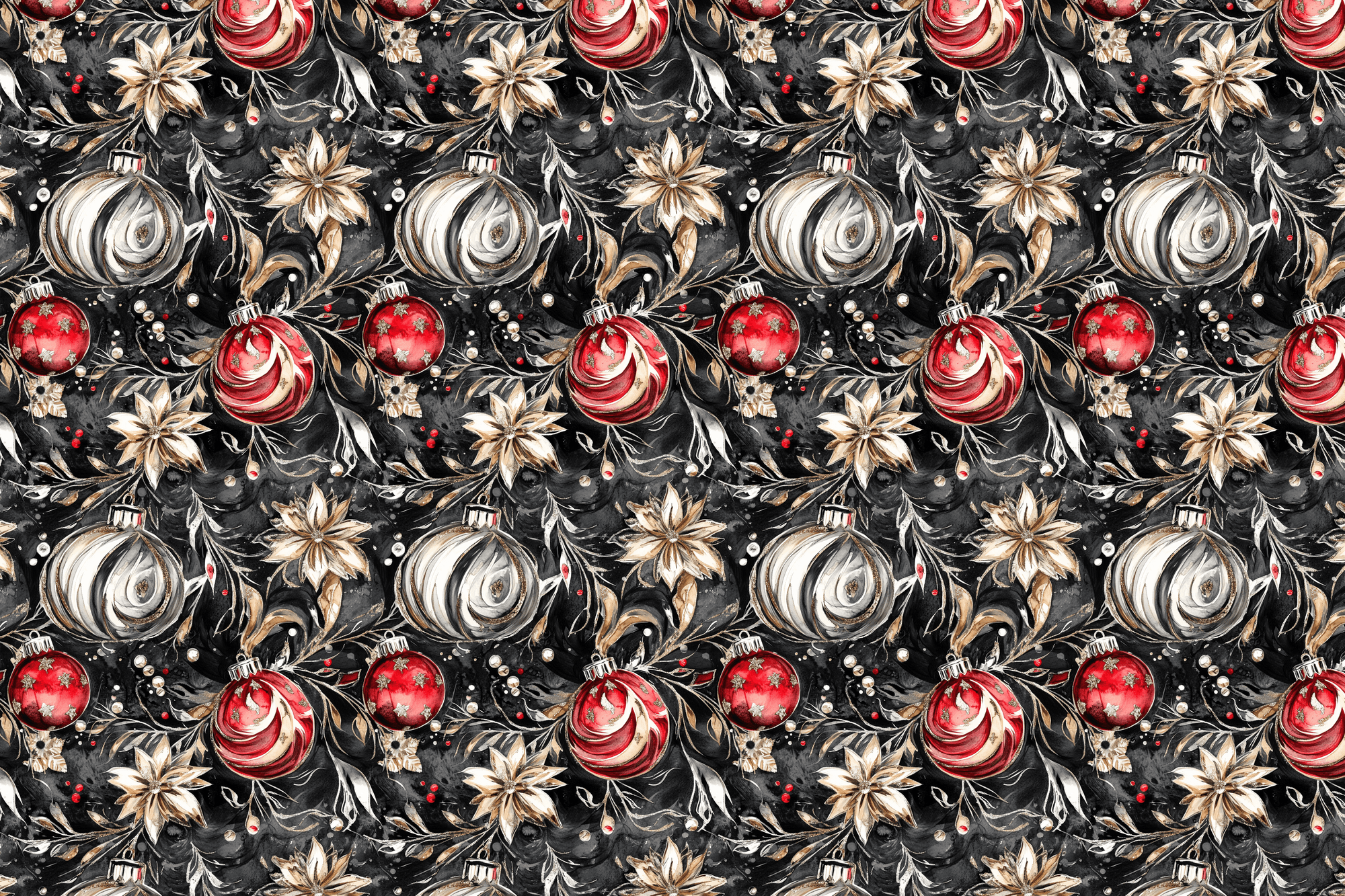 Festive Floral: Glamorous Christmas Gift Wrap