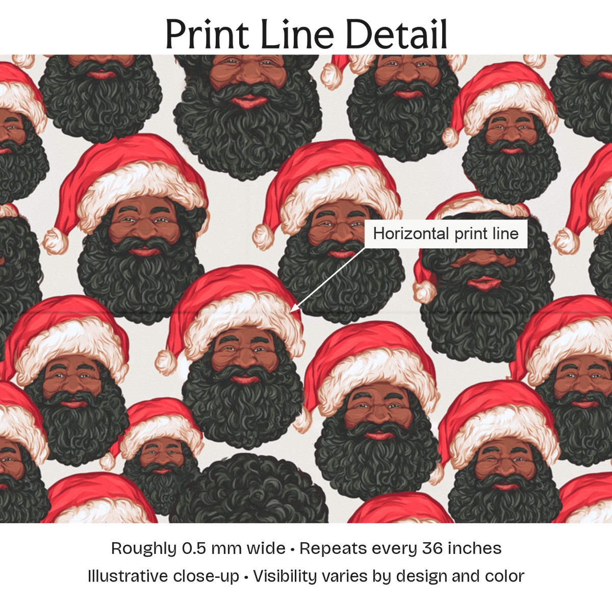 353999 — Print Line Detail. Illustrative close-up; visibility varies by design and color.