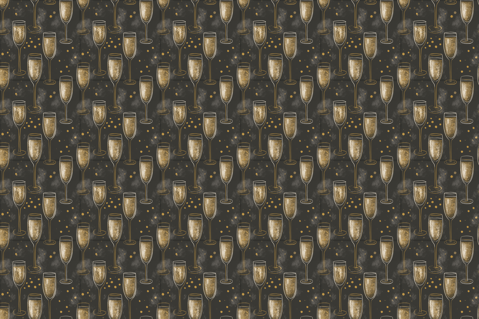 Gilded Glamour: Champagne Celebration Gift Wrap