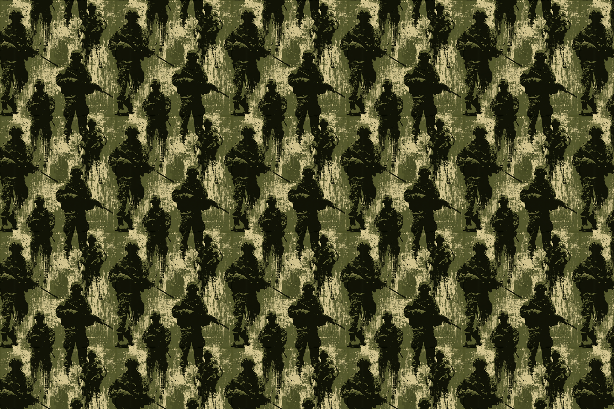 Combat Camo: Distressed Military Wrapping Paper