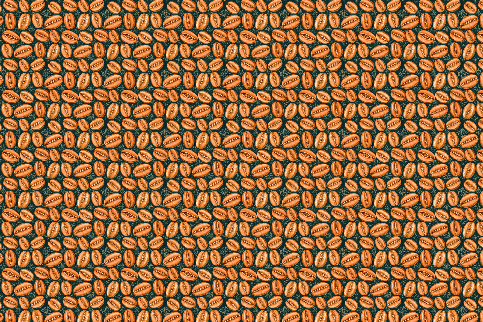 Insomniac: Watercolor Coffee Bean Gift Wrap