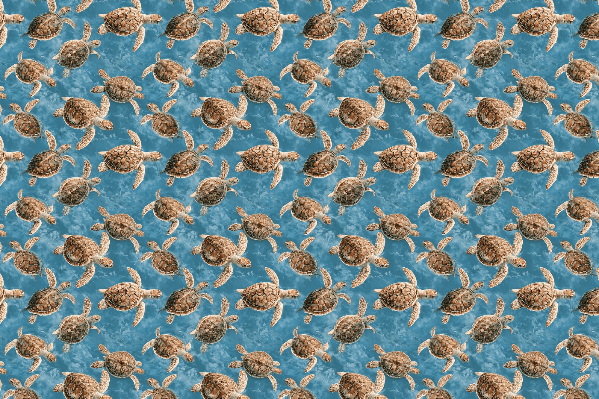 Serene Sea Turtles: Coastal Wrapping Paper