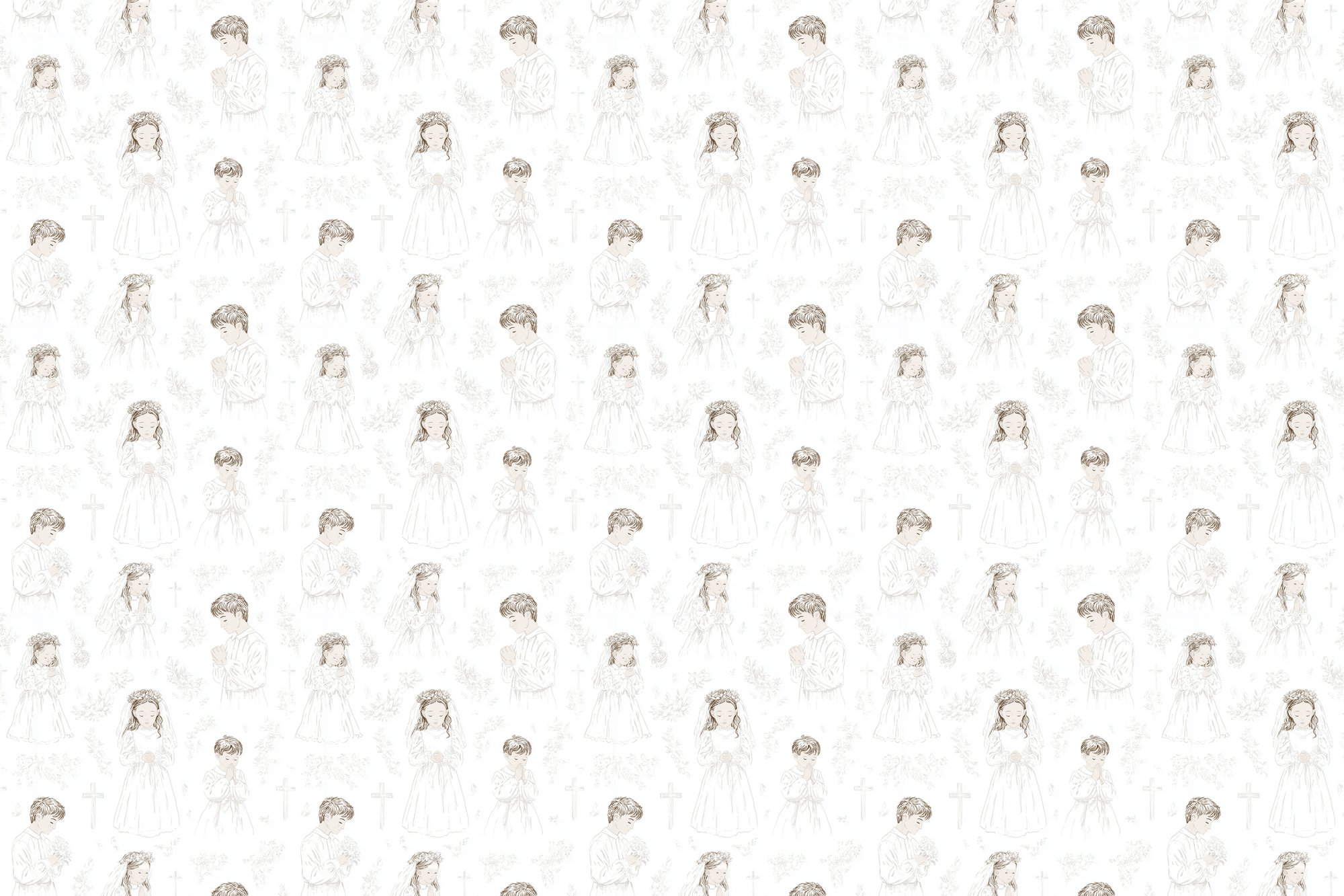 Sacred Serenity: Holy Communion Wrapping Paper