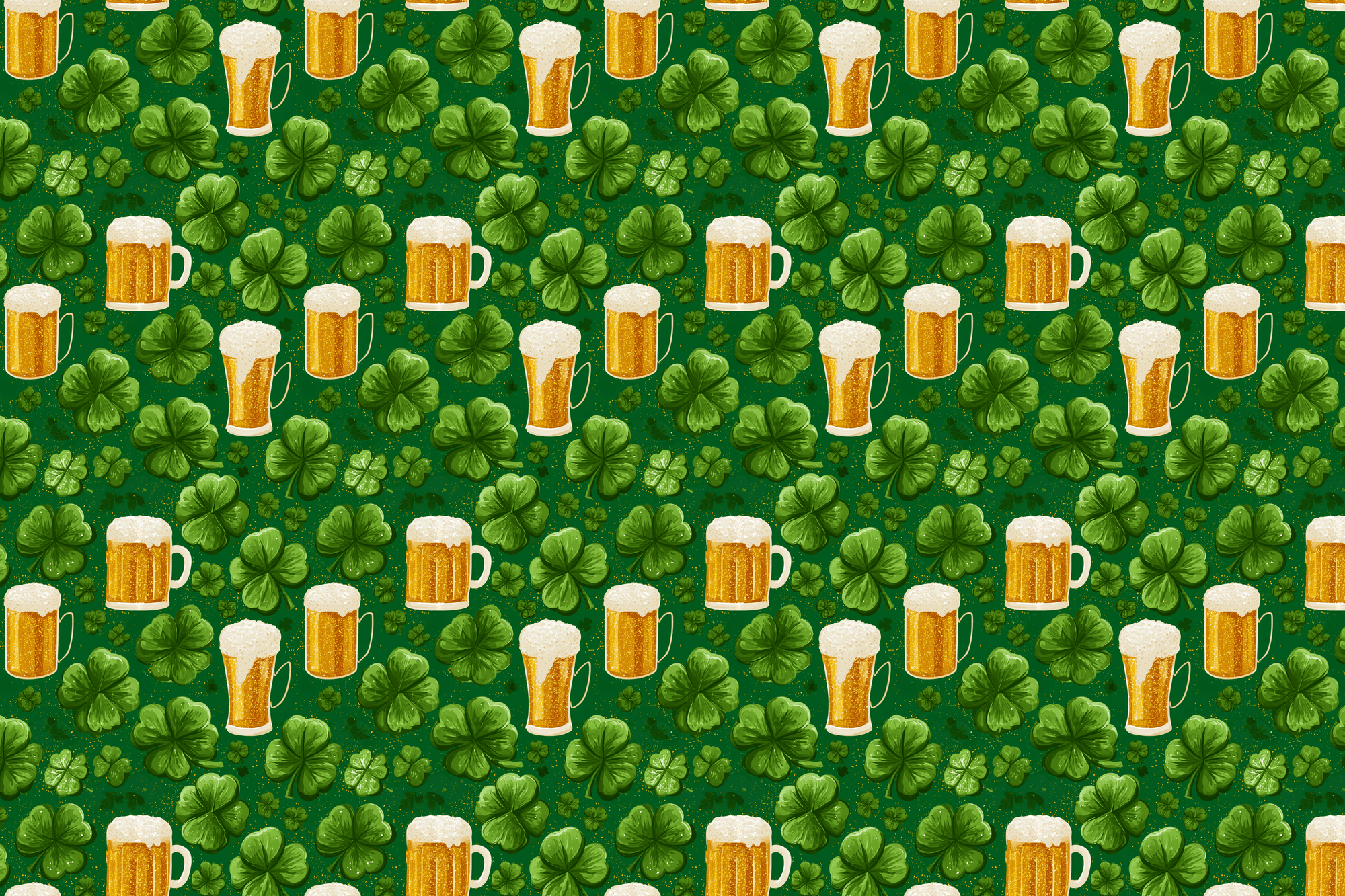 Liquid Luck: St Patricks Day Wrapping Paper