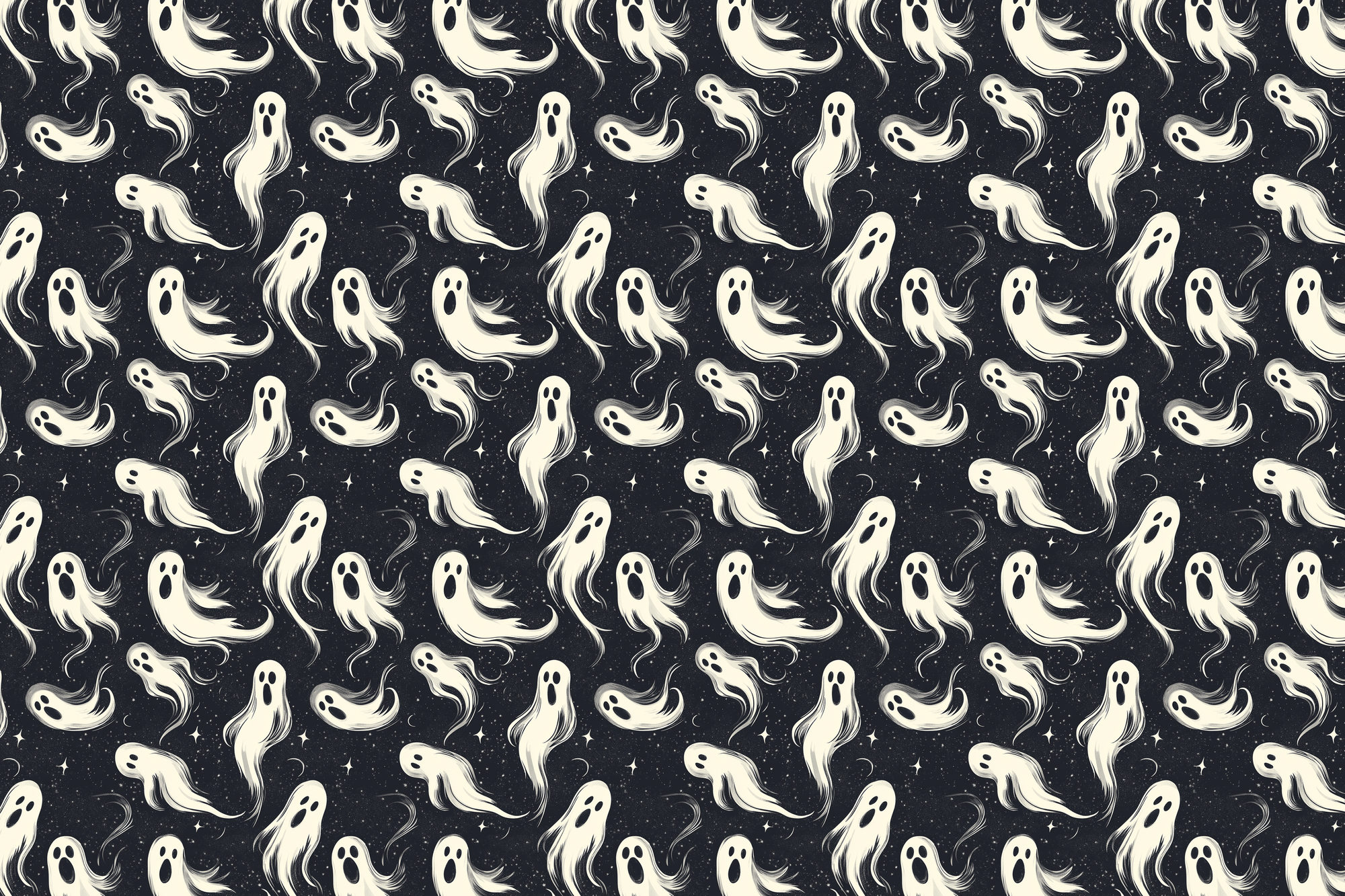 Ghostly Ghouls: Halloween Gift Wrap