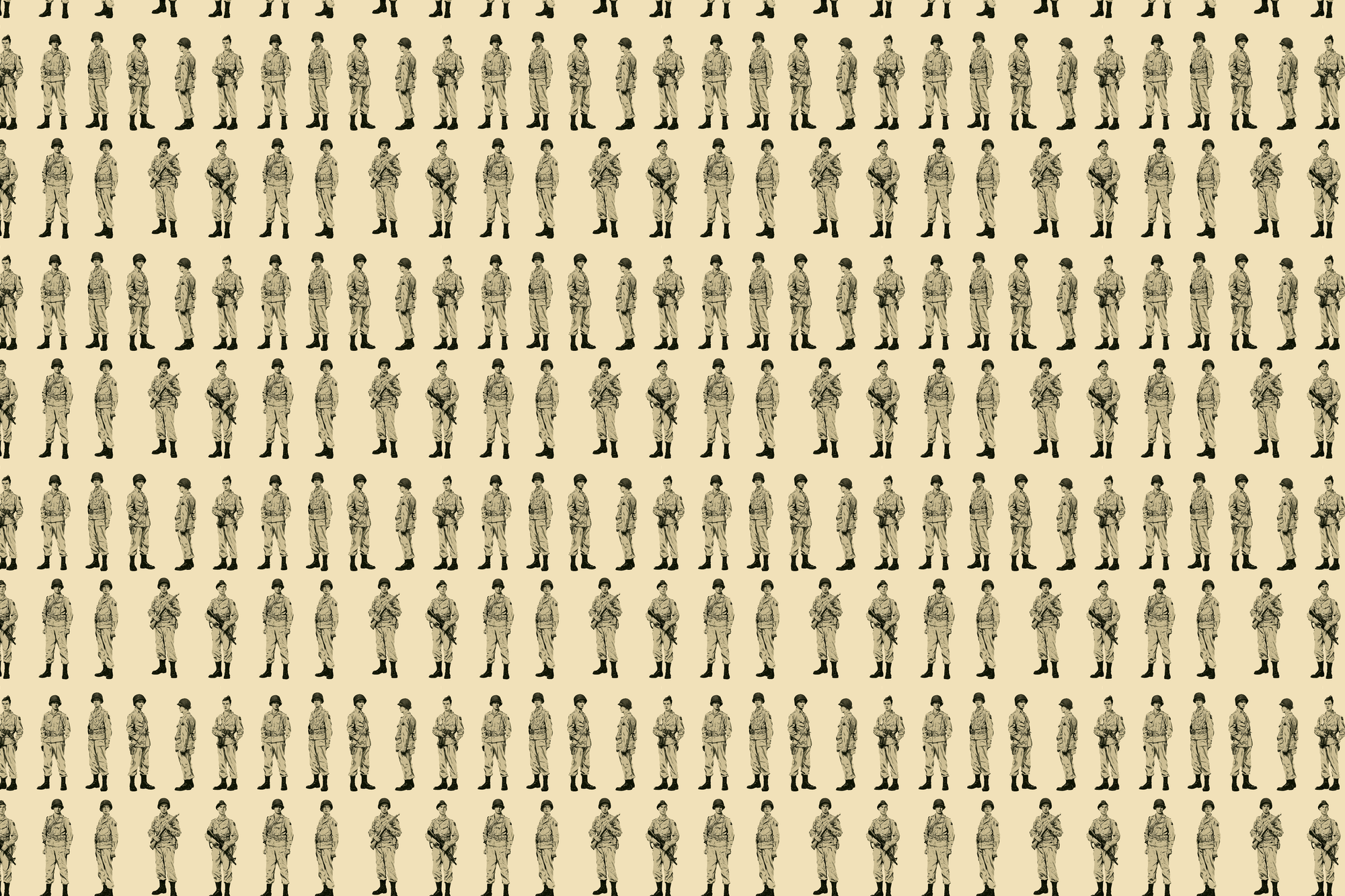 Brave Battalions: Vintage Military Wrapping Paper
