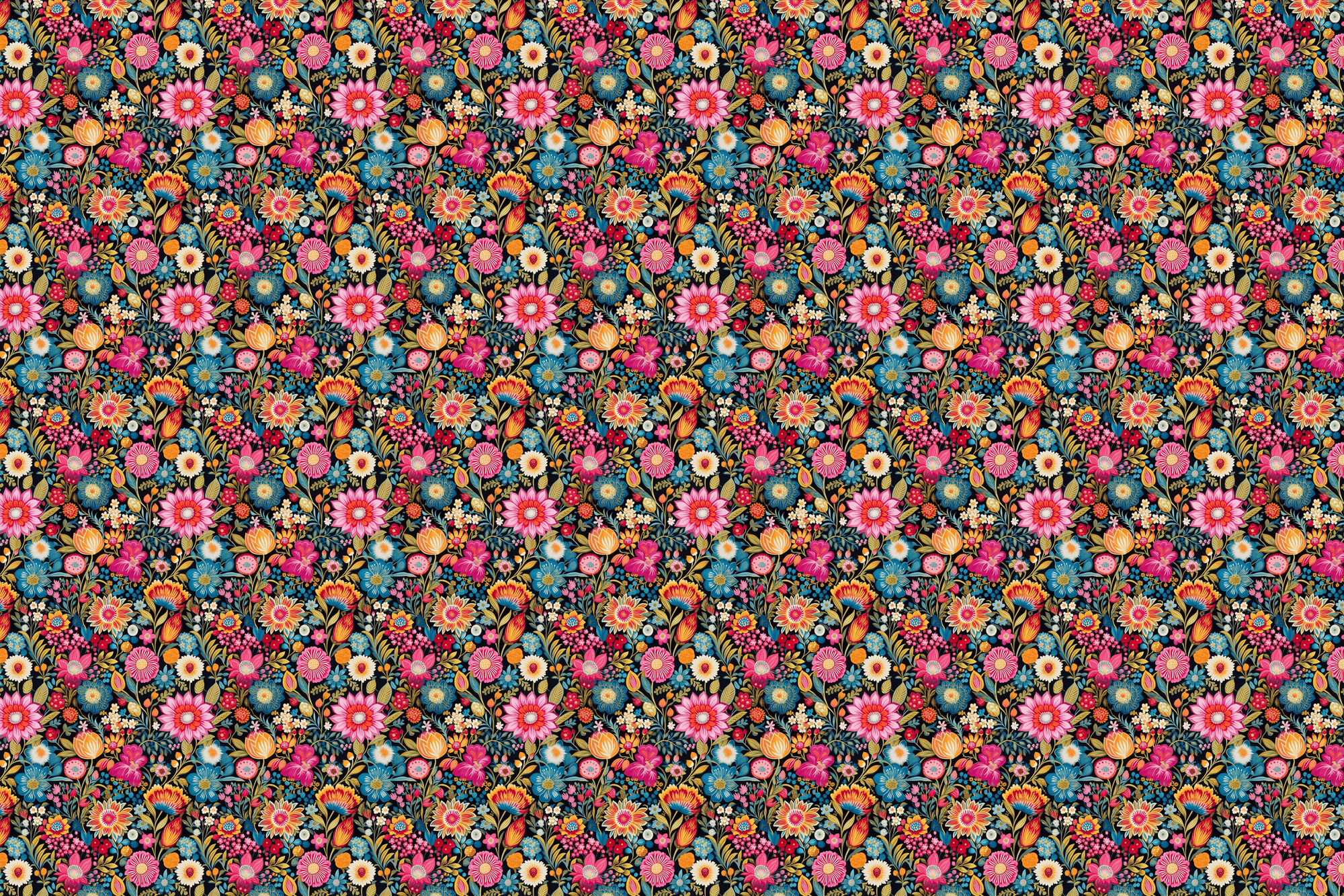 Bold Blooming Bouquet: Floral Gift Wrap