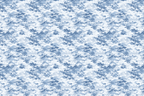 Abstract camouflage pattern in shades of blue and white.