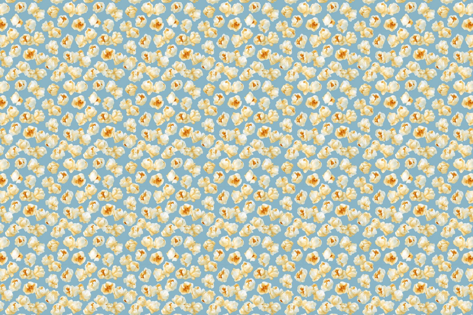 Buttery Kernels: Watercolor Popcorn Gift Wrap