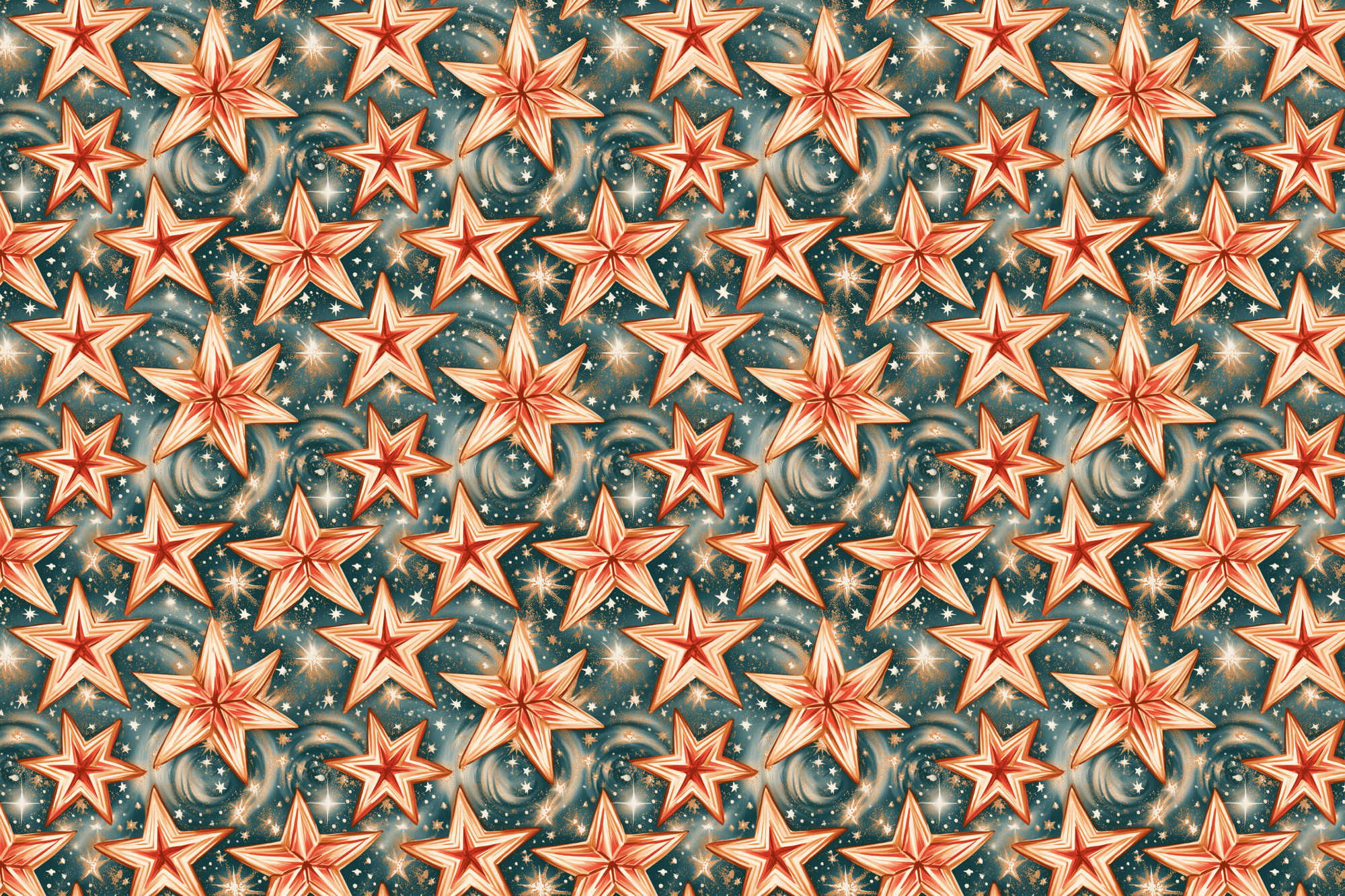 Northern Star: Celestial Wrapping Paper