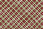 Classic red and green diagonal plaid pattern with a traditional holiday tartan style.