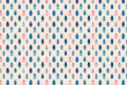 Seamless beetle pattern with blue, pink, and turquoise insects on a pale background.