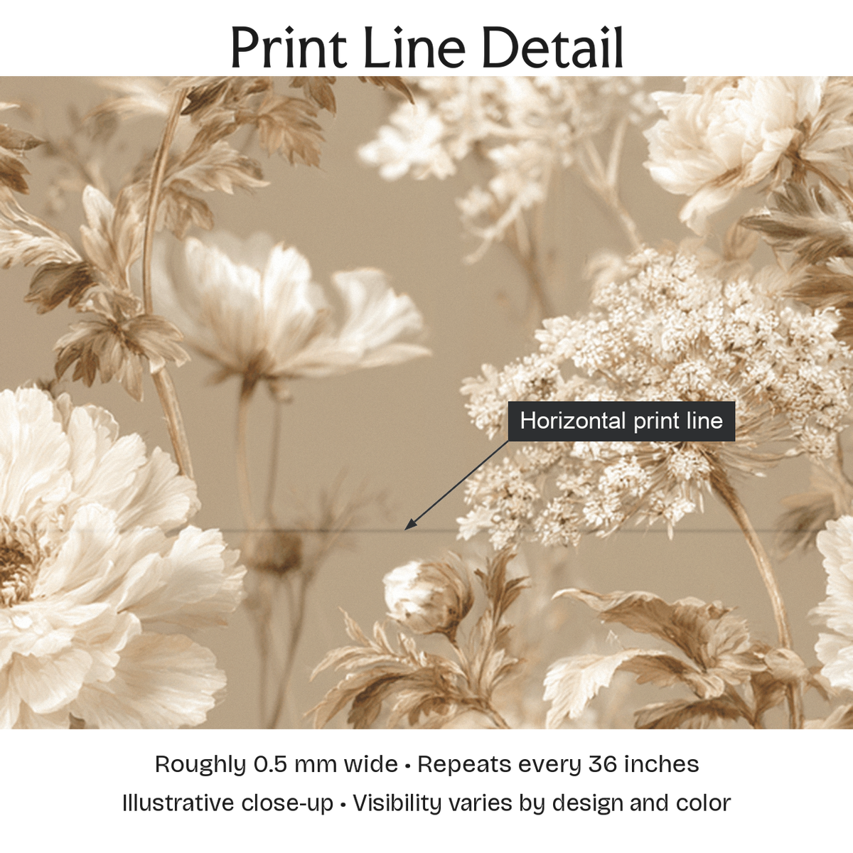 442904 — Print Line Detail. Illustrative close-up; visibility varies by design and color.