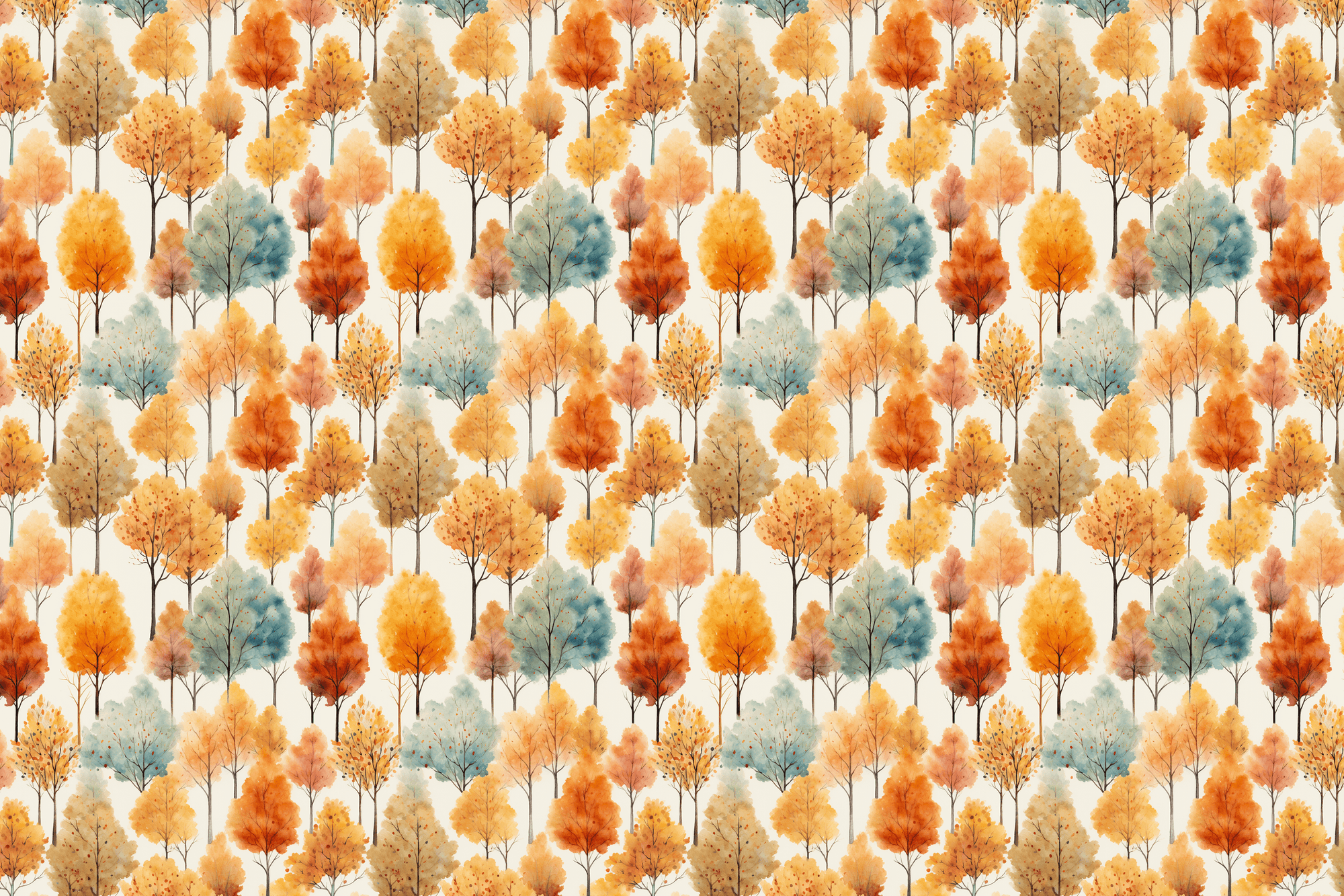 Whimsical Woodland Watercolor: Autumn Gift Wrap