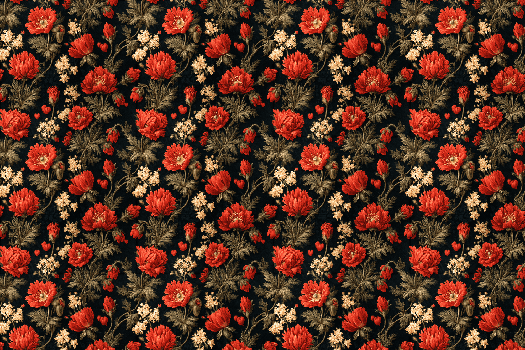 Beguiling Blooms: Moody Floral Wrapping Paper