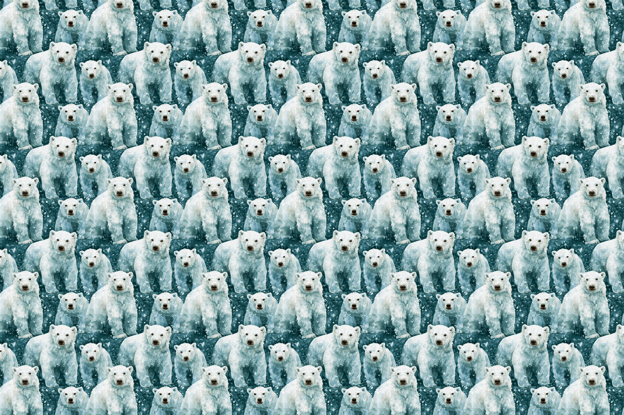 Polar Parade: Polar Bear Wrapping Paper