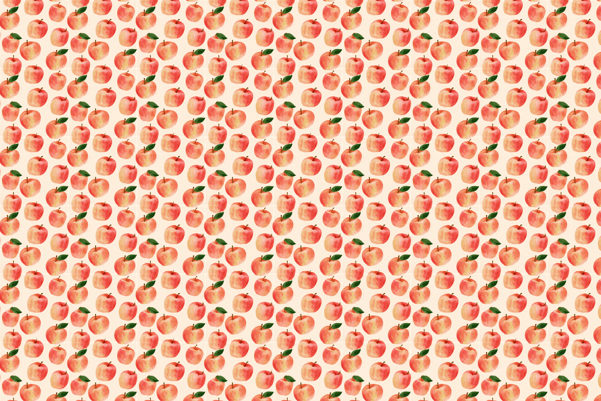 Pretty Peaches: Watercolor Peach Wrapping Paper