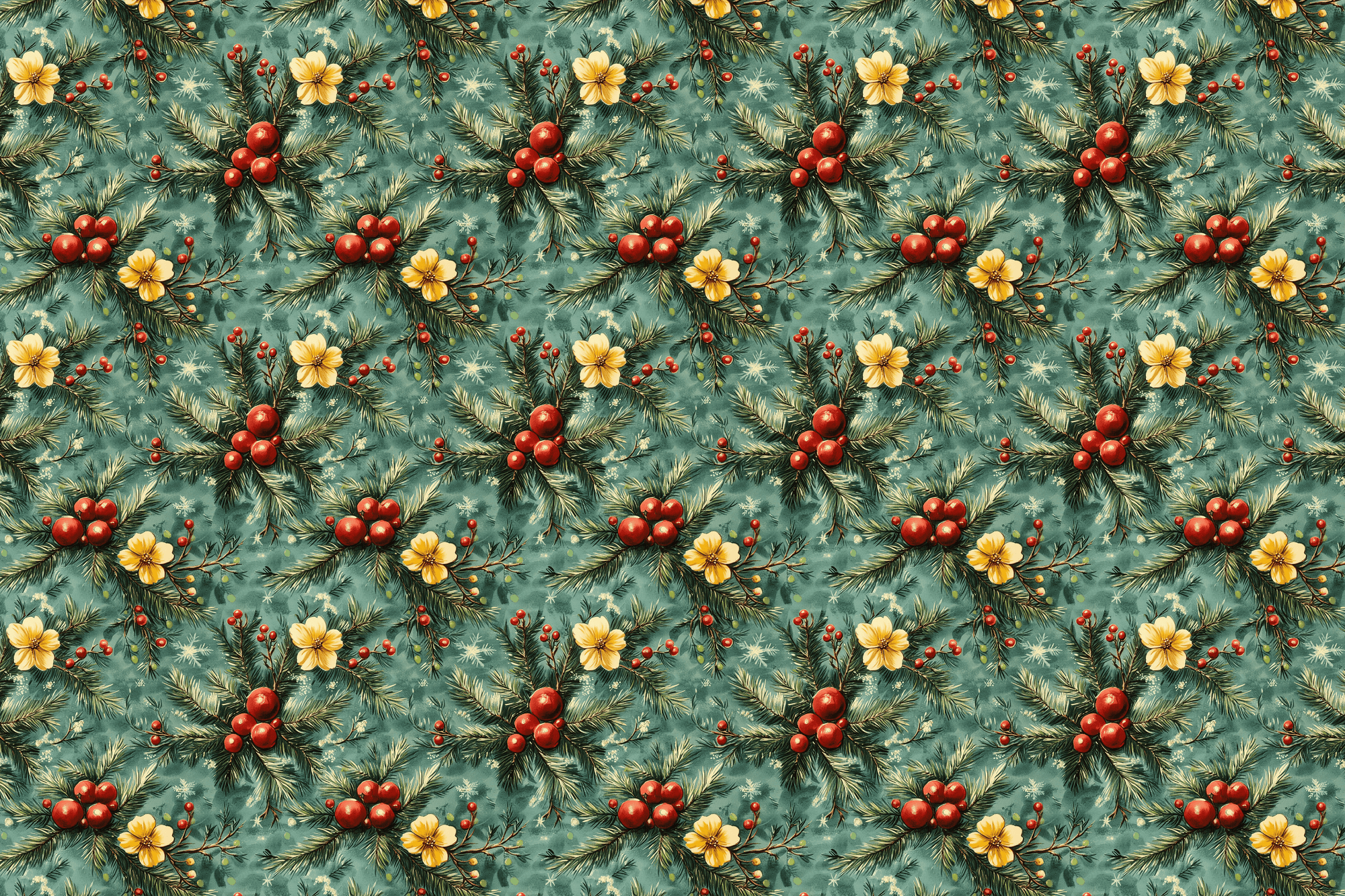 1920s Vintage Christmas Wrapping Paper