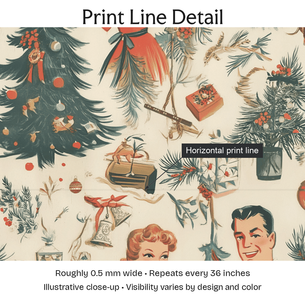 484894 — Print Line Detail. Illustrative close-up; visibility varies by design and color.