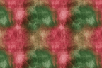 Modern abstract print featuring a textured watercolor pattern in forest green, rose pink, and beige.