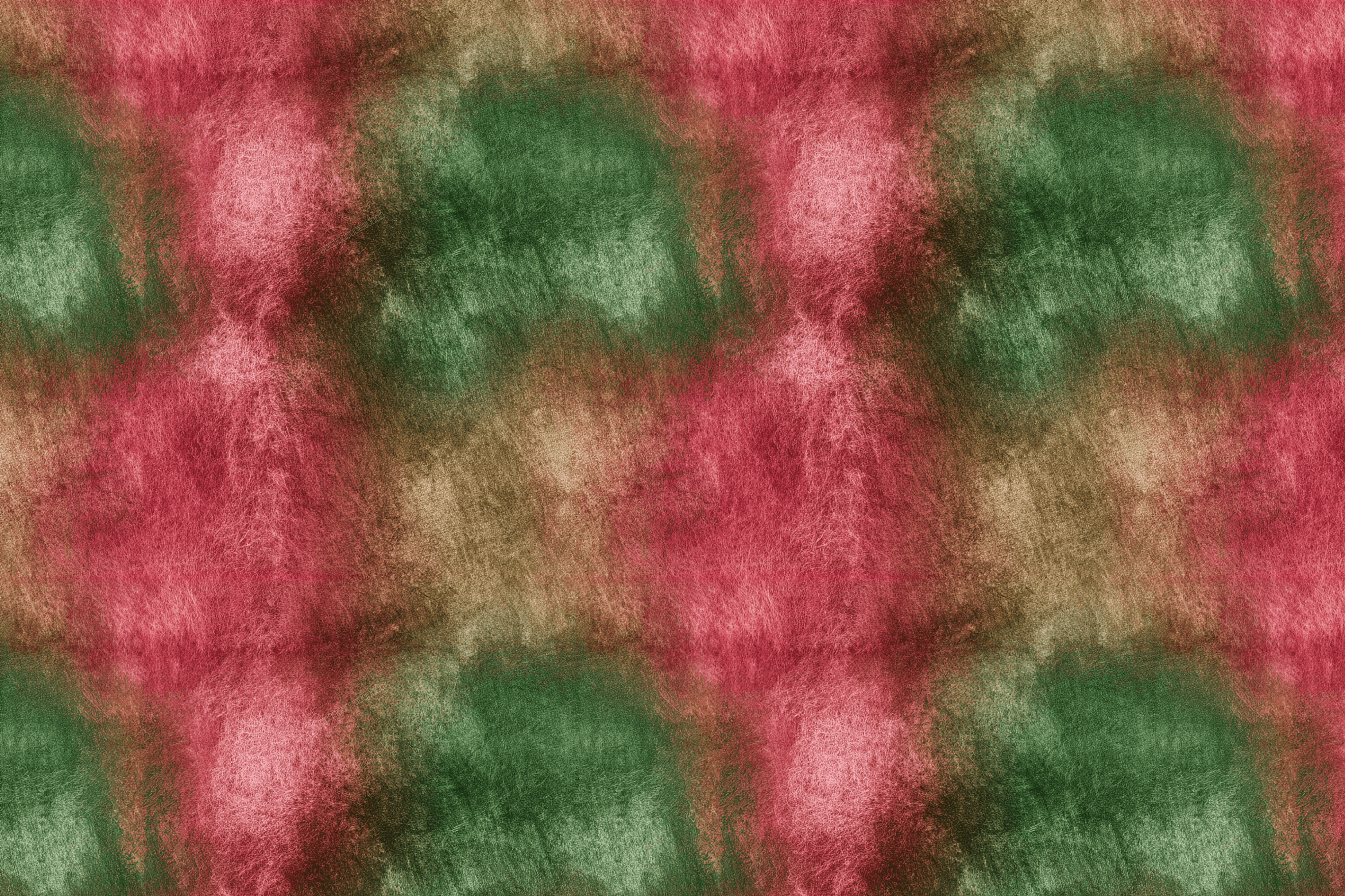 Modern abstract print featuring a textured watercolor pattern in forest green, rose pink, and beige.
