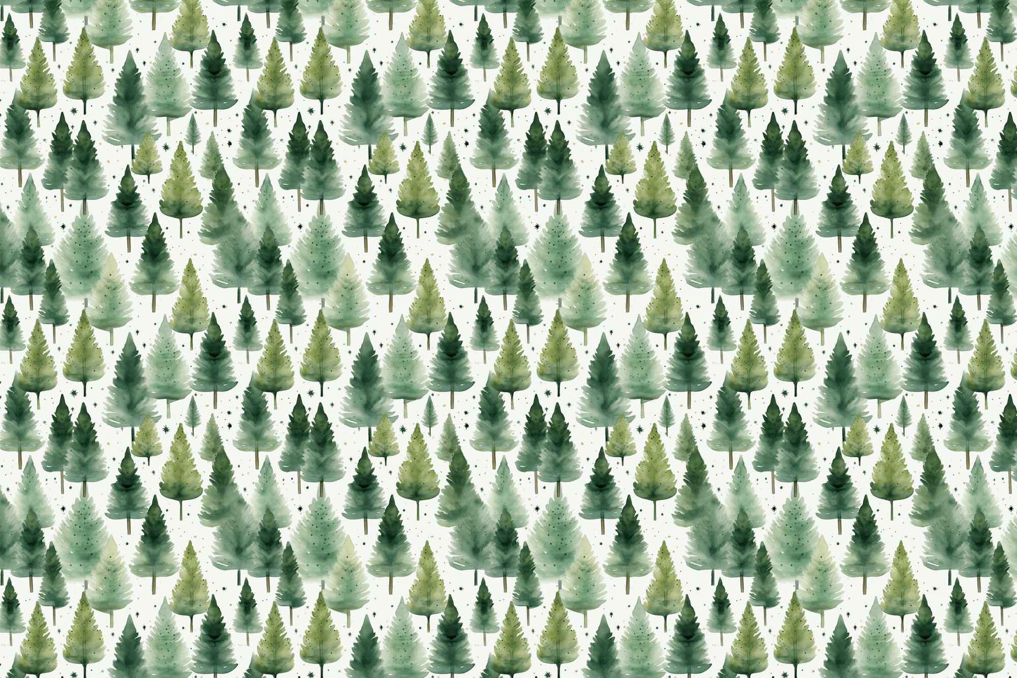 Watercolor Woodlands: Landscape Gift Wrap