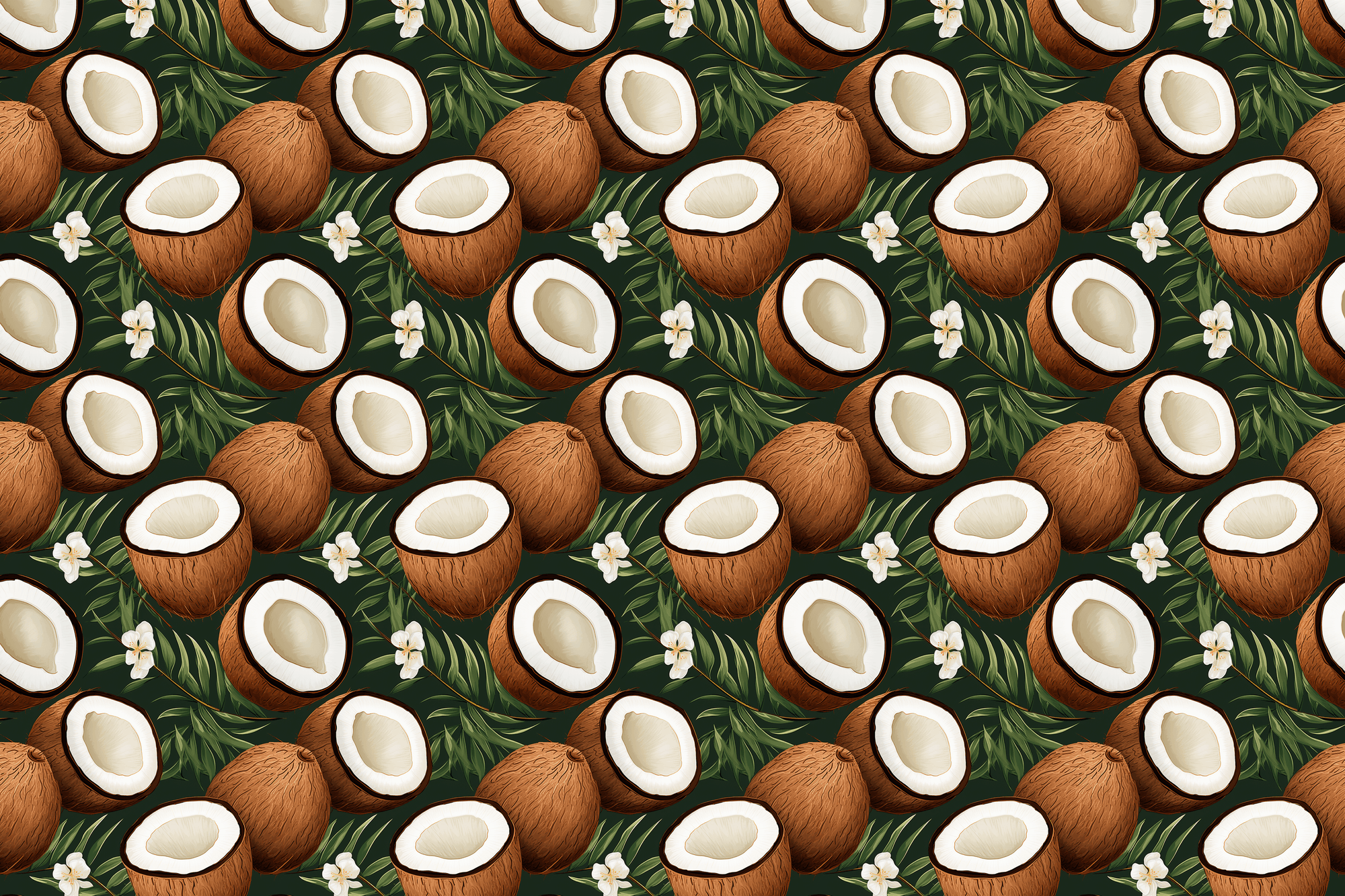 Coconut Craze: Tropical Wrapping Paper