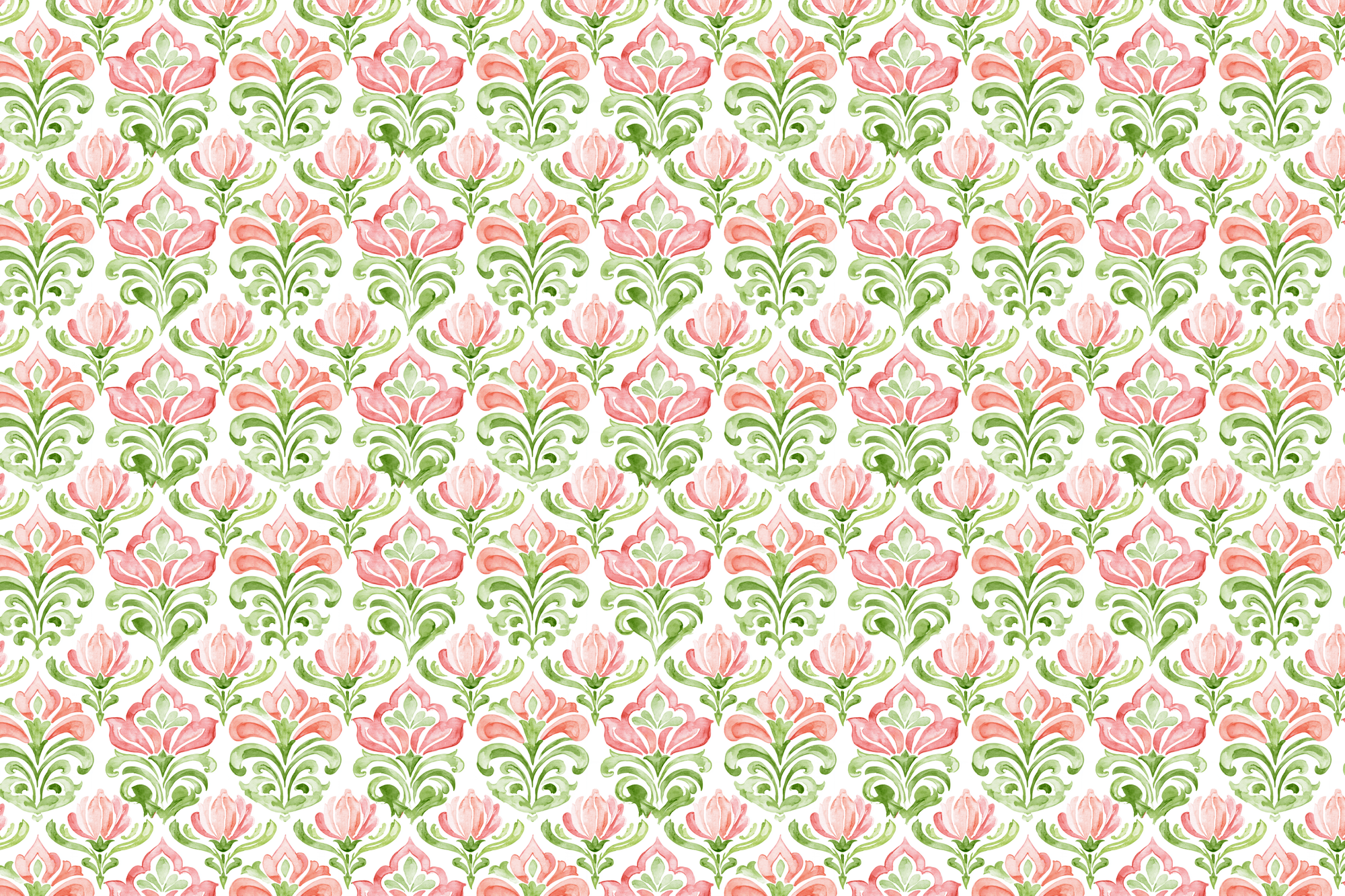 Finger Painted Florals: Pastel Floral Wrapping Paper