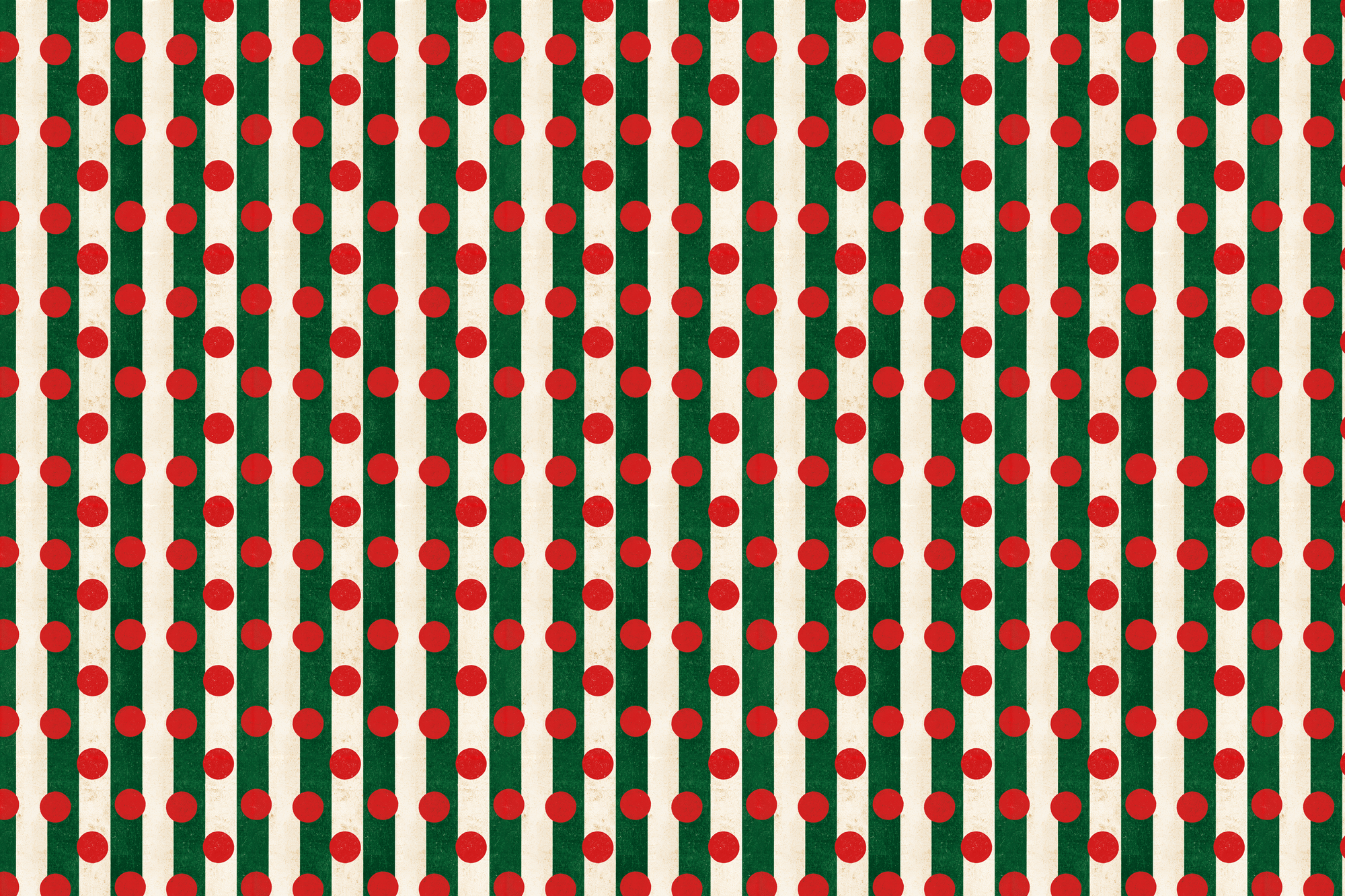 Peppermint Polka: Vintage Christmas Wrapping Paper