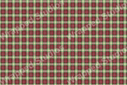 Classic tartan plaid pattern in shades of red, green, and cream.