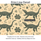 518461 — Print Line Detail. Illustrative close-up; visibility varies by design and color.
