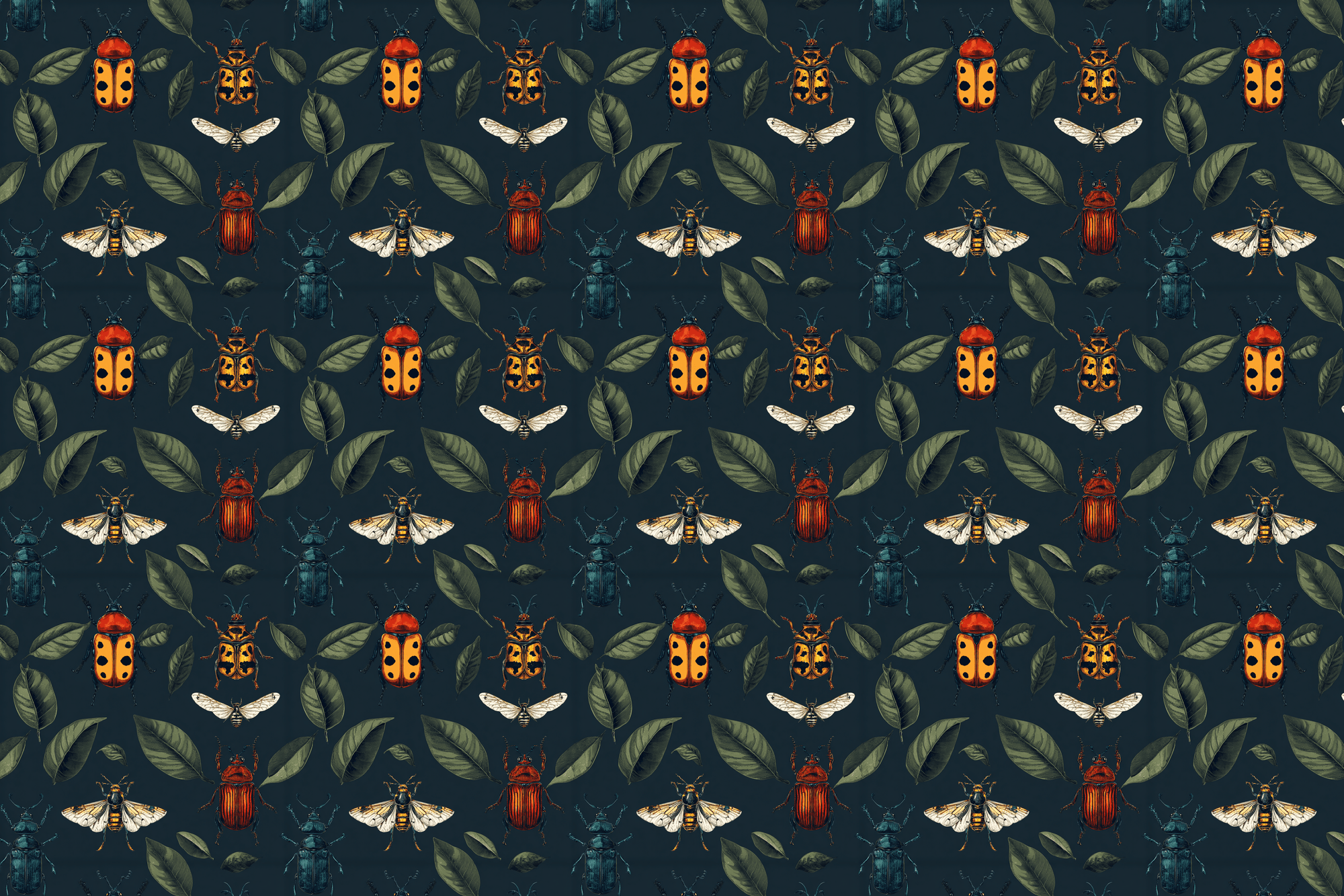 Beetle Botanical Bliss: Insect Gift Wrap