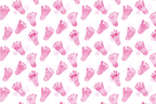 Delicate watercolor foot prints create a sweet baby pink seamless pattern.