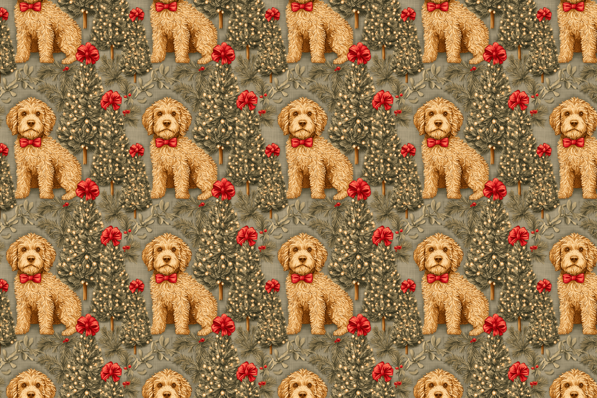 Canine Devotion: Goldendoodle Christmas Wrapping Paper