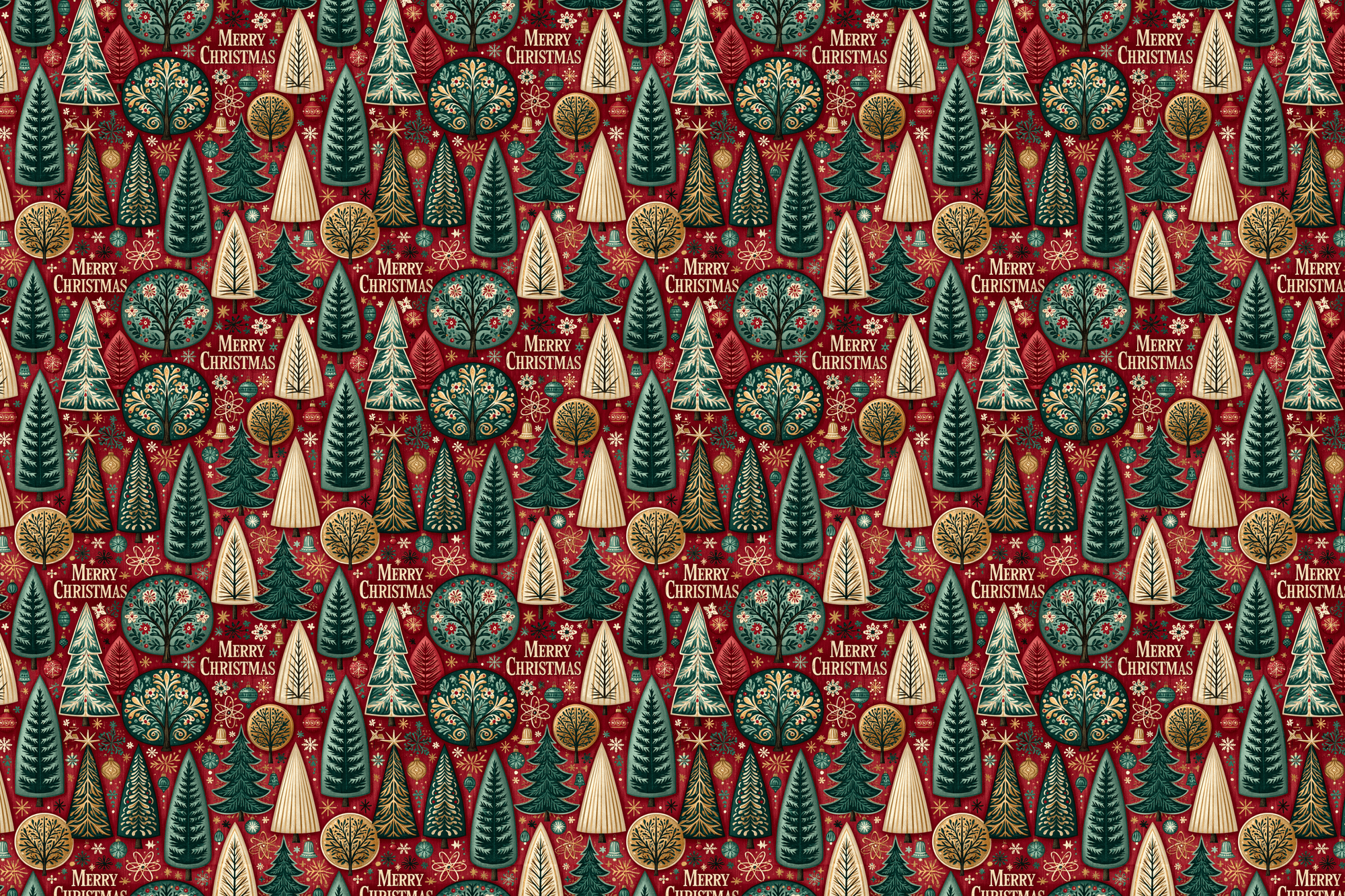 Cozy Folk: Vintage Christmas Wrapping Paper